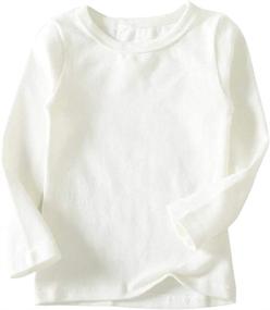 img 4 attached to Niyage Active Comfort Sleeve T Shirt - Toddler Girls' Clothing