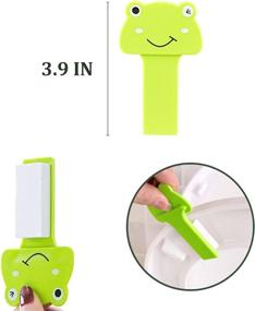 img 3 attached to 🚽 Colorful Cartoon Toilet Seat Lifters - Self-Adhesive Handles for a Hygienic Touch-Free Experience - Kid-Friendly and Portable Bathroom Accessory Set