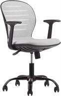 🪑 ultimate comfort and support: mid back mesh adjustable home office task chair with armrest in grey логотип