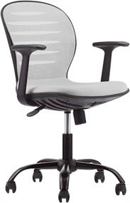 img 4 attached to 🪑 Ultimate Comfort and Support: Mid Back Mesh Adjustable Home Office Task Chair with Armrest in Grey