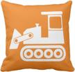 emvency bulldozer construction decorative pillowcase logo