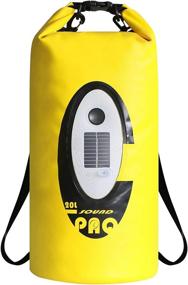 img 4 attached to 🎒 Amazeus 20L Waterproof Dry Bag with Bluetooth Speaker & Solar Light | Roll Top Sack for Kayaking, Beach, Boating, Hiking & Camping