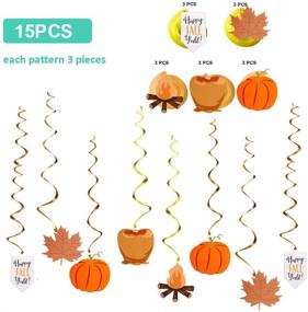 img 3 attached to JBLCC Set of 30 Autumn Thanksgiving Swirl Decorations - Festive Party Supplies with Fall/Thanksgiving Theme