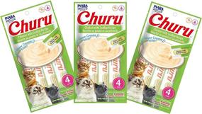 img 4 attached to INABA Churu Chicken & Scallop Recipe Lickable Purée Natural Cat Treats - Set of 12 Tubes
