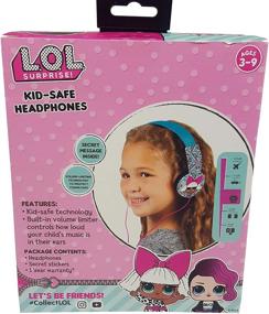 img 1 attached to 🎧 L.O.L. Surprise! Kids Safe Over The Ear Headphones HP2-03136 - White/Black, Volume Limiter, 3.5MM Stereo Jack, Recommended for Ages 3-9, by Sakar