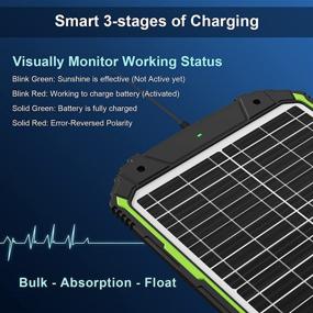 img 2 attached to ⚡️ Efficient 12V Solar Battery Charger: Waterproof 20W Panel with Intelligent MPPT Charge Controller for Automotive, RVs, Boats, and More