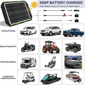 img 1 attached to ⚡️ Efficient 12V Solar Battery Charger: Waterproof 20W Panel with Intelligent MPPT Charge Controller for Automotive, RVs, Boats, and More