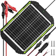 ⚡️ efficient 12v solar battery charger: waterproof 20w panel with intelligent mppt charge controller for automotive, rvs, boats, and more logo