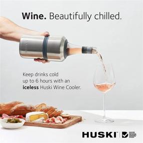 img 3 attached to 🍾 Винный охладитель Huski: Беспрецедентное ледяное охлаждение для вина, идеально для 6 часов хранения холодом, награжденный дизайн, подходит для бутылок шампанского. Получите свой сегодня! (Из нержавеющей стали)