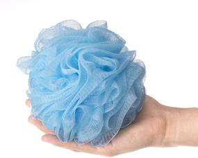 img 1 attached to 🚿 Luxurious FU Global Pouf 5 Inch Mesh Shower Sponge Bath Lily - Pack of 8