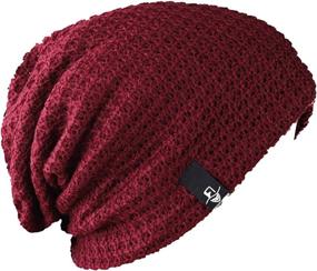img 4 attached to FORBUSITE Oversized Slouchy Long Knit Beanie Cap for Summer and Winter Seasons