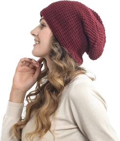 img 1 attached to FORBUSITE Oversized Slouchy Long Knit Beanie Cap for Summer and Winter Seasons