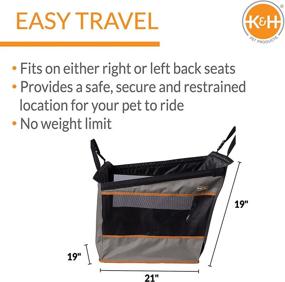 img 3 attached to 🐶 Buckle N' Go Dog Car Seat by K&amp;H Pet Products: Secure Car Carrier for Pets