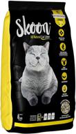 🐱 skoon organic cat litter – lightweight, non-clumping, low maintenance, eco-friendly – superior odor control, absorbent with natural lemon fragrance logo