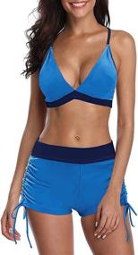 img 4 attached to Century Star Athletic Swimsuit Geometric