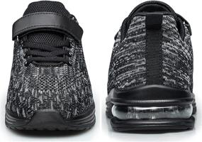 img 3 attached to Allblack Anlarach Toddler Athletic Sneakers: Girls' Athletic Shoes of Unmatched Style and Comfort