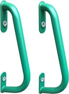 🔋 pair of green deluxe hand grips by creative playthings логотип