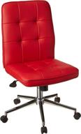 🪑 red mellennial modern home office chair without arms by boss office products: stylish and functional choice for your workspace logo