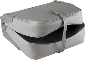 img 2 attached to 🚣 Wise Low Back Boat Seat 8WD734PLS-661, Grey/Red