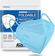 🔒 wwdoll kn95 face mask 25 pack - top-rated protective mask, ideal for occupational health & safety логотип