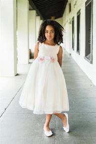 img 3 attached to 👗 Adorable Little Girls Dupioni Flower Dress: Stylish Clothing for Girls' Dresses