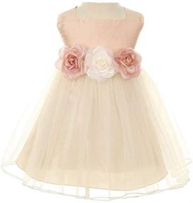 img 2 attached to 👗 Adorable Little Girls Dupioni Flower Dress: Stylish Clothing for Girls' Dresses