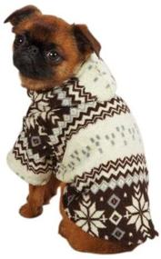 img 3 attached to 🐶 Casual Canine Snowdrift Cuddler - Brown: Cozy Winter Essential for Your Pup