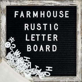 img 4 attached to 🏞️ Rustic Farmhouse Wall Decor Letter Board