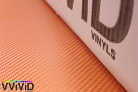 img 2 attached to VViViD XPO Orange 3D Carbon Fiber Vinyl Wrap Roll – Air Release Technology (1ft x 5ft) – Enhanced SEO