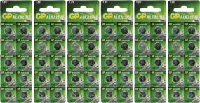 img 1 attached to 60-Pack GP A76 LR44 AG13 Alkaline Cell 1.5V Button Batteries - Long-lasting and Reliable Power Source for Various Devices