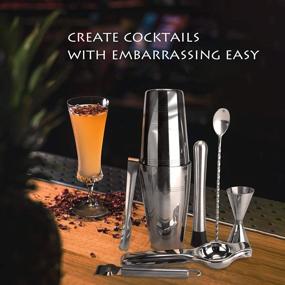 img 2 attached to Mixing Magic: Stainless Bartender Booklet for Easy Bar Rotatable Accessories