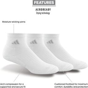 img 3 attached to adidas Women's Cushioned Quarter Socks (Pack of 3)