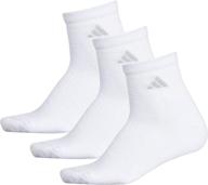 adidas women's cushioned quarter socks (pack of 3) логотип