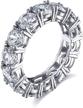 sterling silver zirconia eternity wedding women's jewelry logo