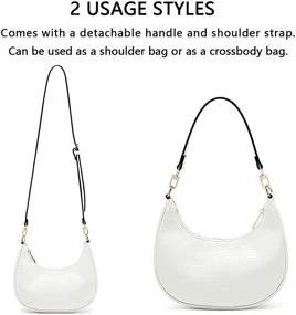 img 3 attached to Stylish Women's Small Shoulder Bag: Mini Purse, Crossbody Clutch for 90s Inspired Fashion