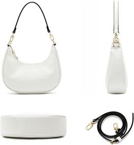 img 1 attached to Stylish Women's Small Shoulder Bag: Mini Purse, Crossbody Clutch for 90s Inspired Fashion