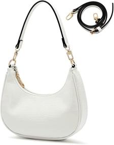 img 4 attached to Stylish Women's Small Shoulder Bag: Mini Purse, Crossbody Clutch for 90s Inspired Fashion