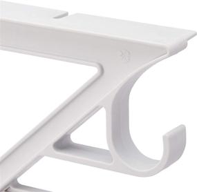 img 2 attached to 🌟 Maximize Closet Space with Amazon Basics Closet Bracket - Large, White, 2-Pack, featuring Extra Diagonal Storage