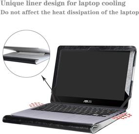 img 2 attached to 📱 Alapmk Protective Case Cover for 11.6" ASUS VivoBook Flip 12 TP203NA tp203na-uh01t Series Laptop - Black (Note: Does not fit VivoBook E203NA)