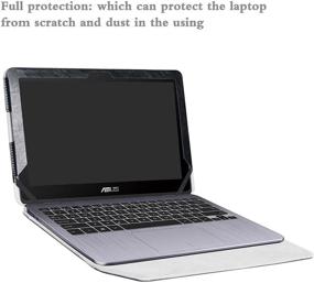 img 1 attached to 📱 Alapmk Protective Case Cover for 11.6" ASUS VivoBook Flip 12 TP203NA tp203na-uh01t Series Laptop - Black (Note: Does not fit VivoBook E203NA)