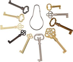 img 3 attached to 🔑 Antique Furniture Skeleton Key Reproduction Set - Ideal for Cabinet Doors, Grandfather Clocks, Dresser Drawers | KY-10S