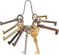 🔑 antique furniture skeleton key reproduction set - ideal for cabinet doors, grandfather clocks, dresser drawers | ky-10s логотип