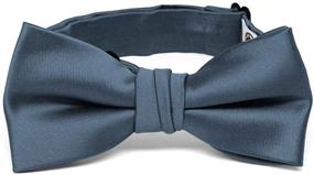 img 1 attached to 👔 Dusty Blue Premium Boys' Accessories for Bow Ties by TieMart