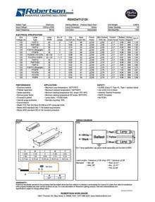 img 1 attached to 💡 ROBERTSON Флуоресцентный электронный балласт RSW234T12120 RSW240T12120: Надежное и эффективное осветительное решение для флуоресцентных ламп