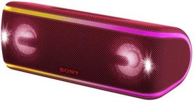 img 3 attached to Переносная беспроводная акустическая система Sony SRS-XB41: вечериночный динамик с мигающей линейной подсветкой - громкая звуковая сопровождение для звонков с помощью Bluetooth - красный - SRS-XB41.