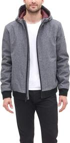 img 2 attached to DKNY Softshell Men's Hooded Bomber Jacket