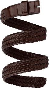 img 4 attached to 👔 Falari Braided Without Buckle 8007 NVY M: Top-notch Men's Accessory for Style and Comfort