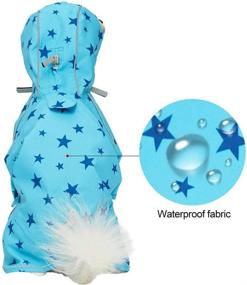 img 2 attached to Blueberry Pet Packable Reflective Dog Raincoat or Poncho - 7 Patterns, Lightweight