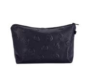 💀 hoyofo skull makeup pouch: stylish small cosmetic bag for women - perfect for purse logo