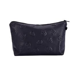 img 4 attached to 💀 HOYOFO Skull Makeup Pouch: Stylish Small Cosmetic Bag for Women - Perfect for Purse